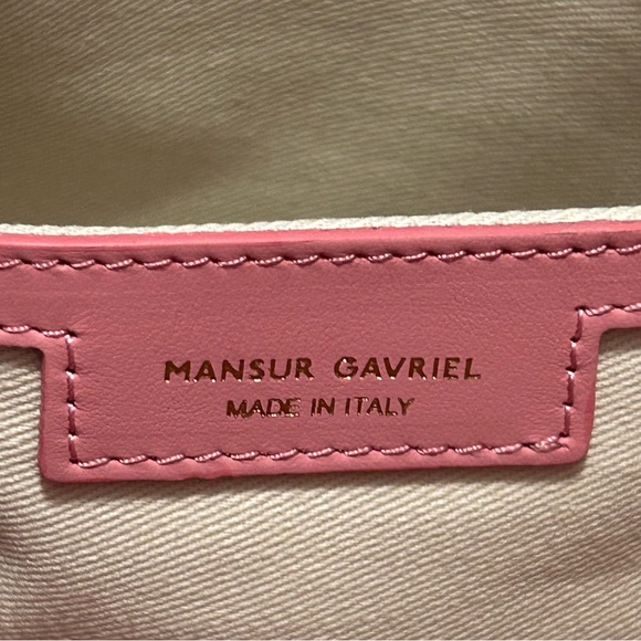 NWT- MANSUR GAVRIEL CALF LADY BAG — PEONY TOP HANDLE CROSSBODY - Picture 10 of 15